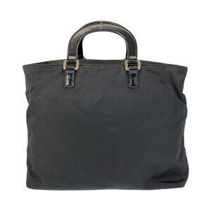 Prada black logo Tessuto tote nylon bag